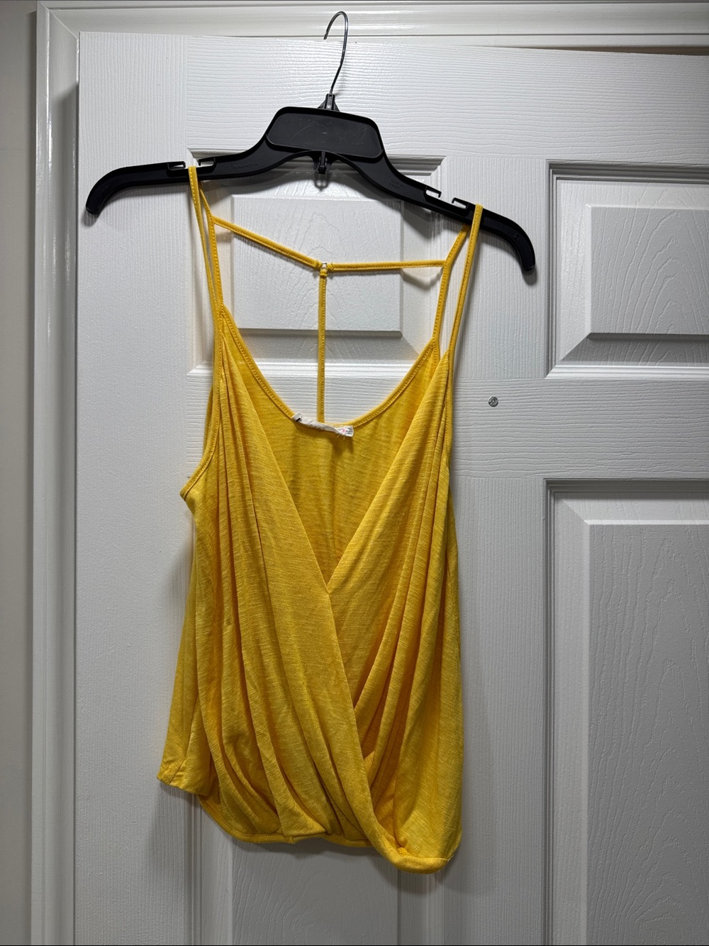 Lush Yellow Draped Cami Tank Top - Women's